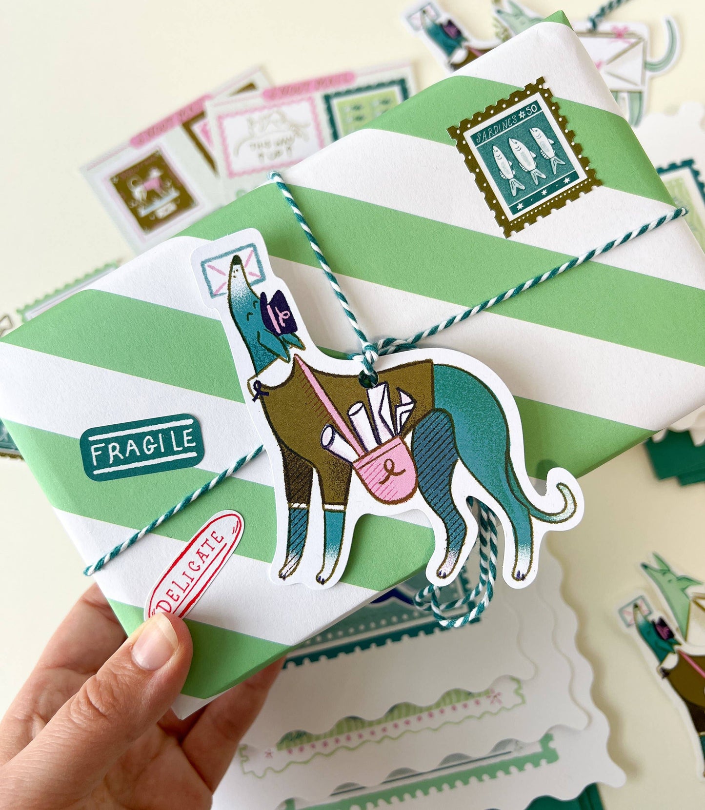 Snoot Mail, Recycled Gift Tags