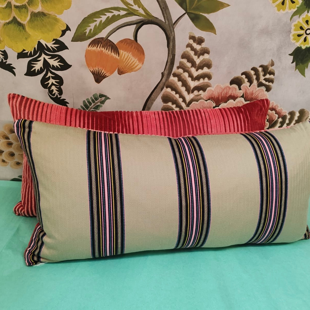 Ian Mankin / Thibaut cushion