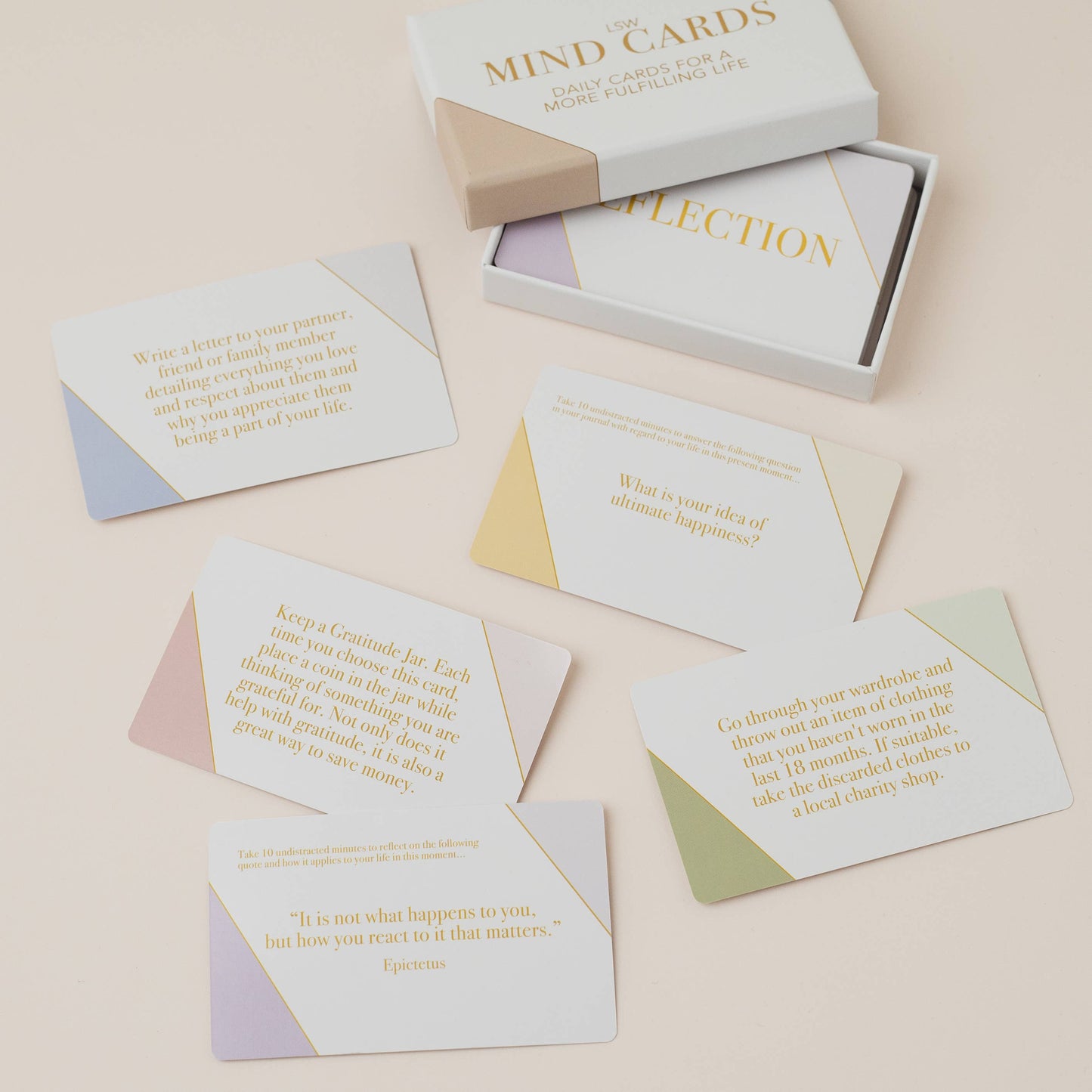 LSW Mind Cards: Daily Mindfulness and Self Care Prompts