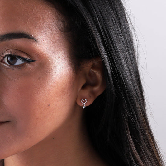 Earrings In A Message Bottle 'Love You Lots'