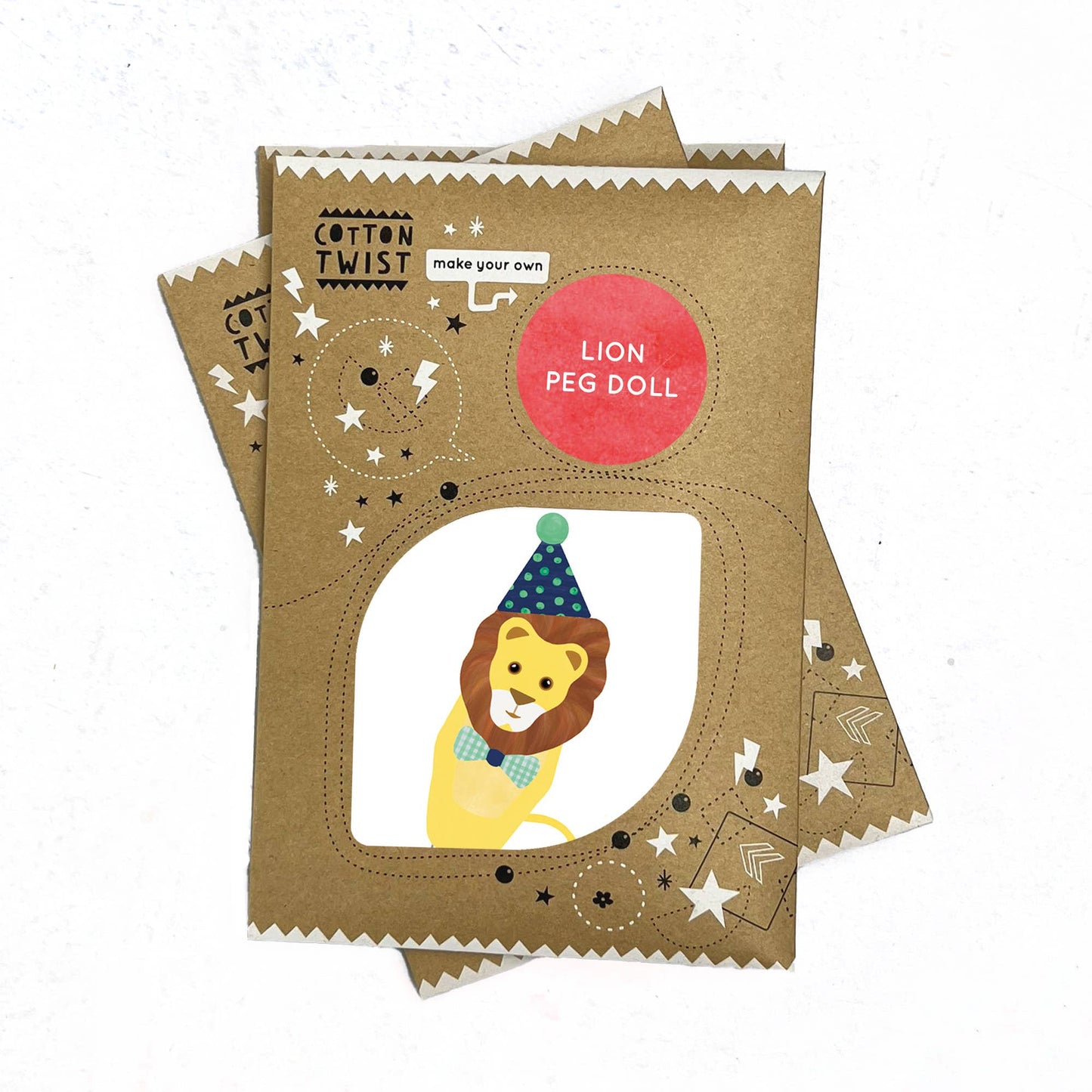 Make Your Own Lion Peg Doll Kit