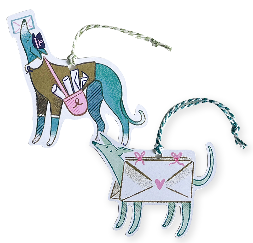 Snoot Mail, Recycled Gift Tags