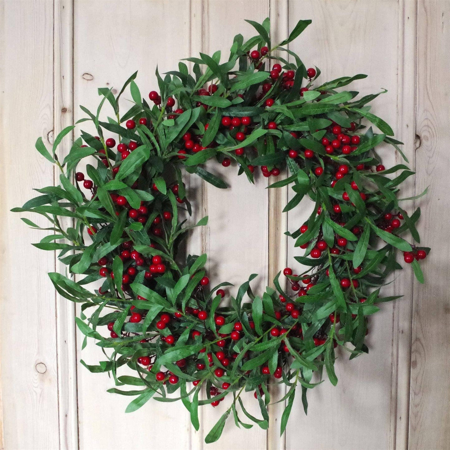 Large Luxury Wreath Christmas Mistletoe Leaf 60cm 24 inch