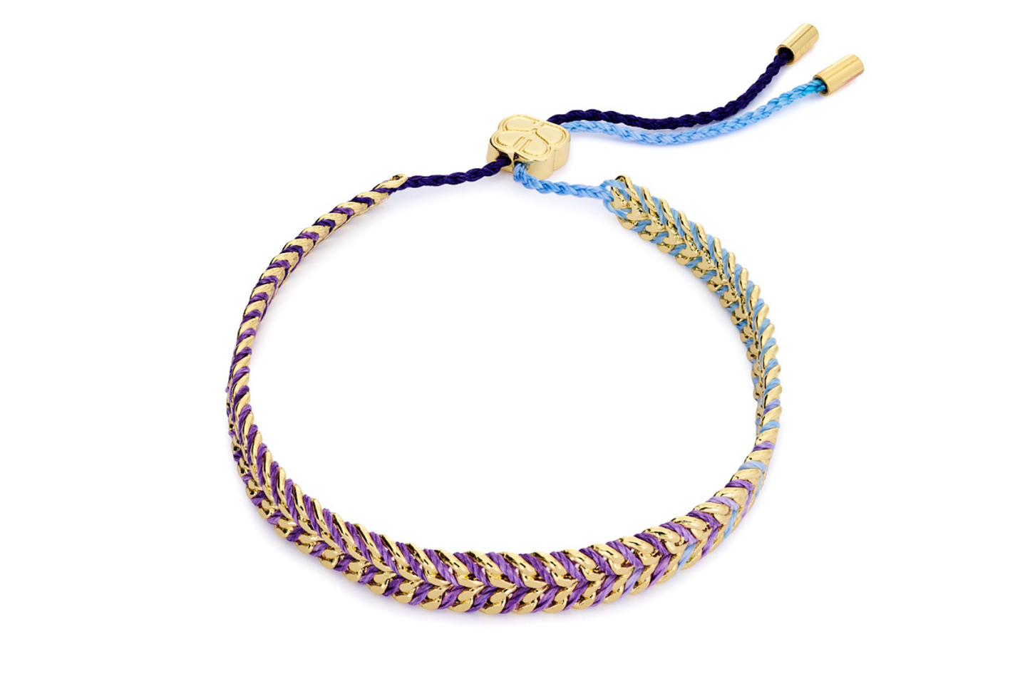 Iztac Midnight Gold Braided Bracelet