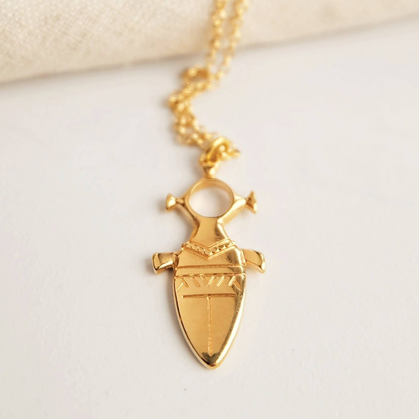 Gold Tuareg Talisman Necklace