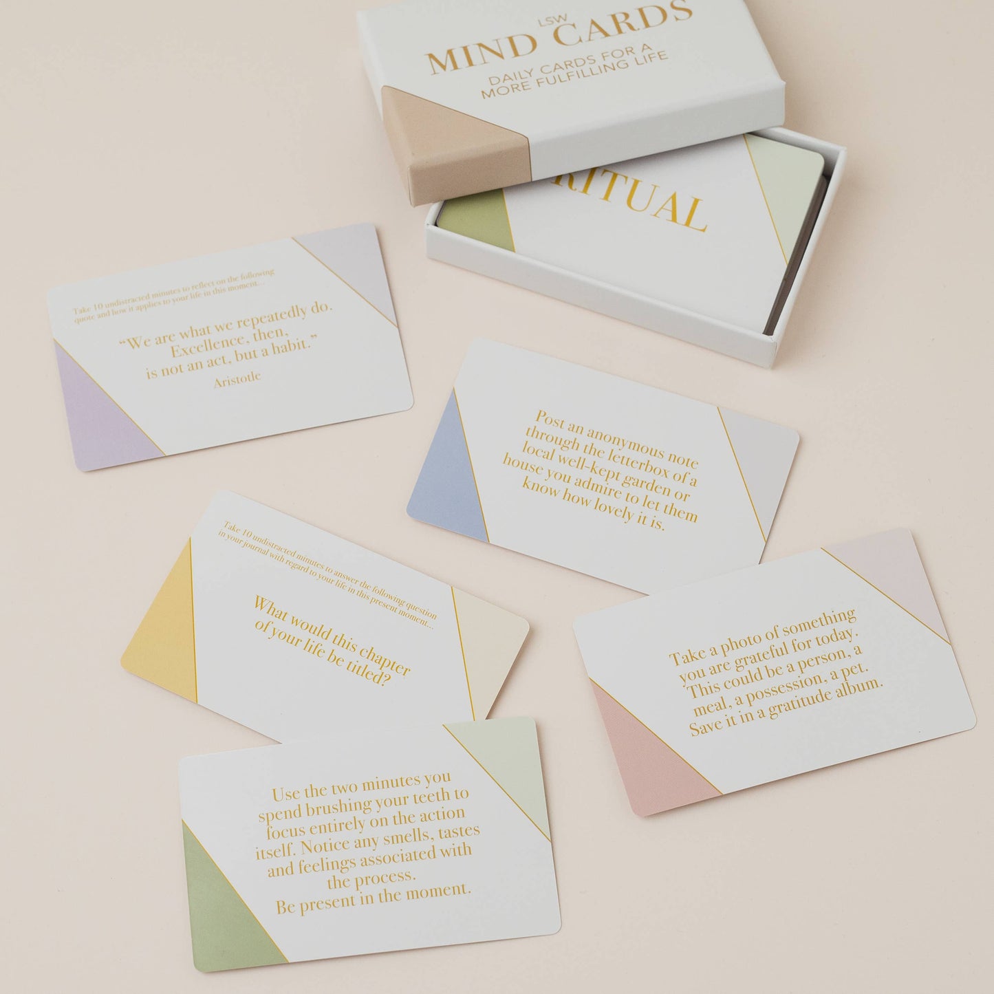 LSW Mind Cards: Daily Mindfulness and Self Care Prompts