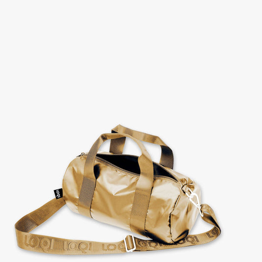 METALLIC Gold Small Weekender