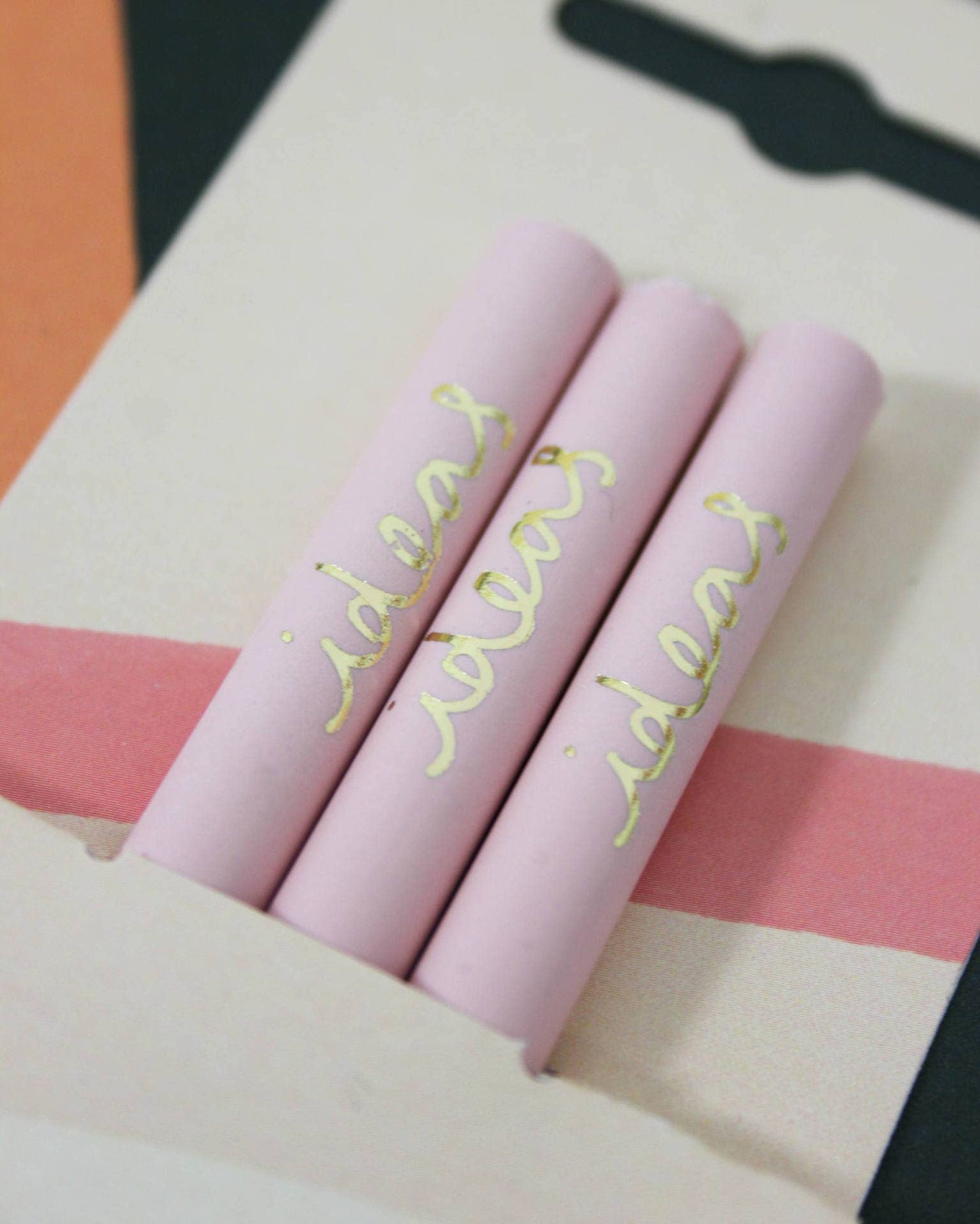 Pencils Pack of 3 recycled - Ideas Cream & Carnation