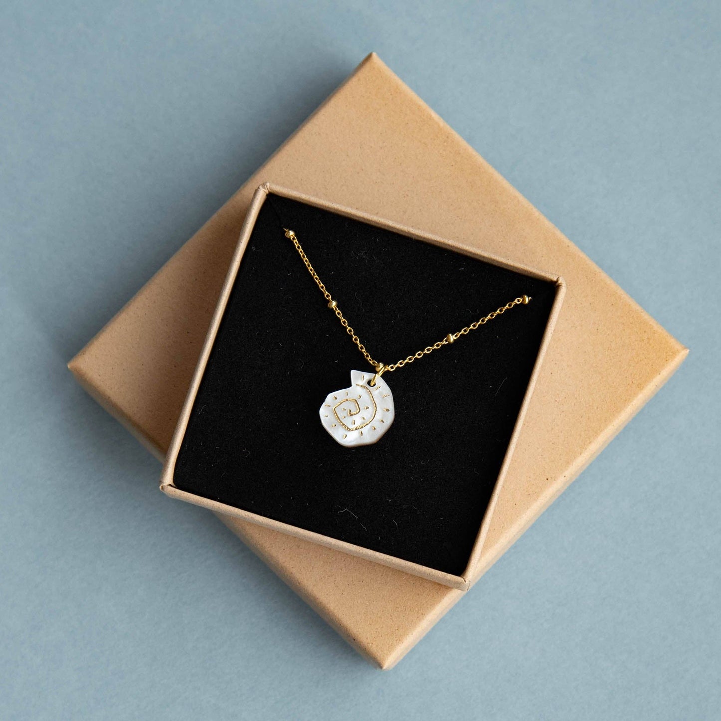 Shell Hoop Necklace