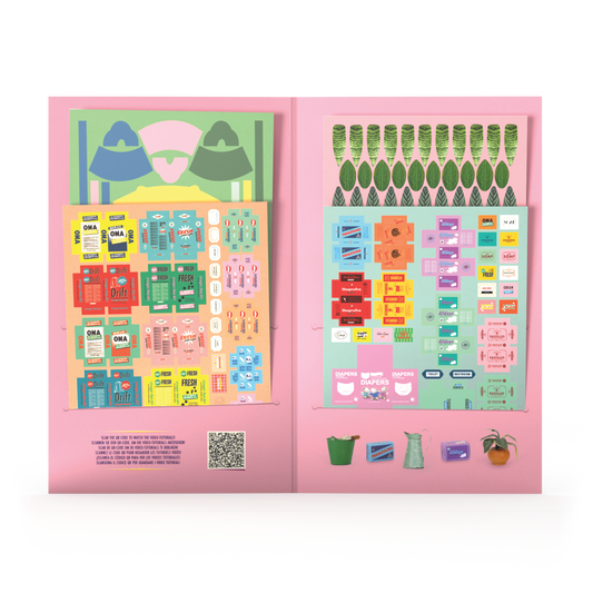 Kids DIY - Die-Cuts Bathroom - The Mouse Mansion