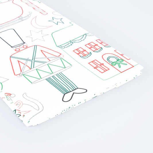 Christmas Colour In Activity Tablecloth