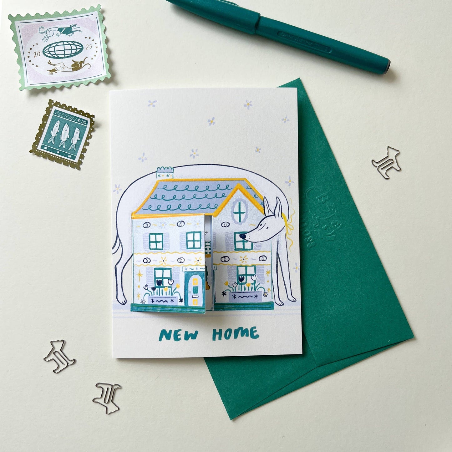 New Home, A6 Greetings Card