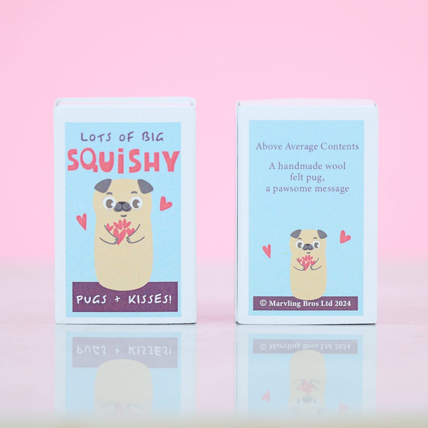 Big Squishy Pugs and Kisses In A Matchbox