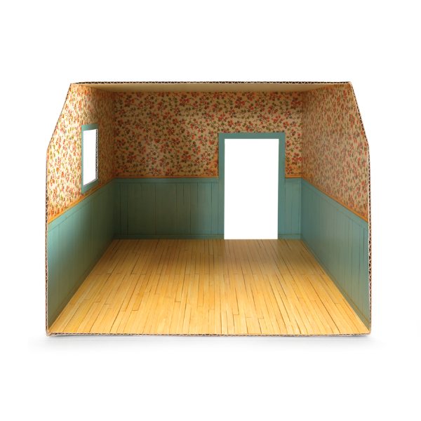 Kids DIY Dollhouse - Cardboard Room - Bedroom€