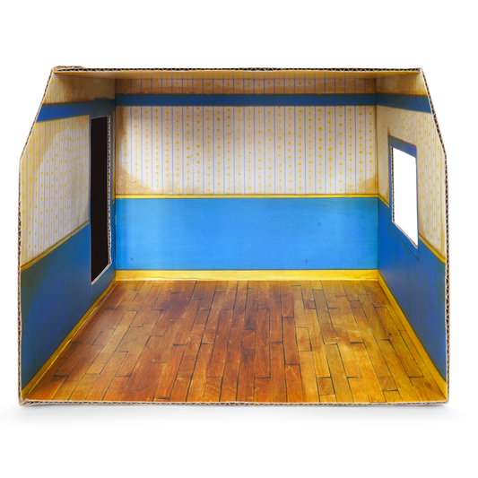 Kids DIY Dollhouse - Cardboard Room - Kid's Bedroom