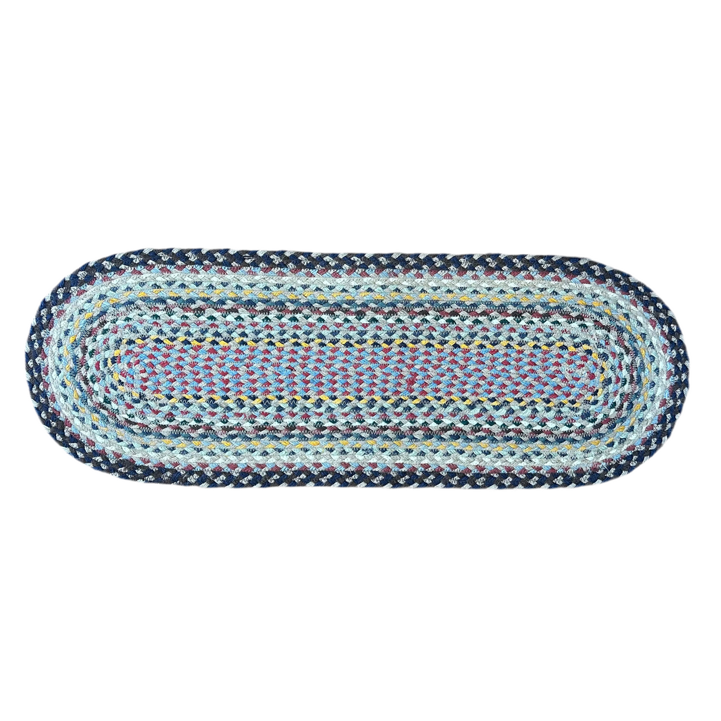 Misty Blue Jute Table Runner