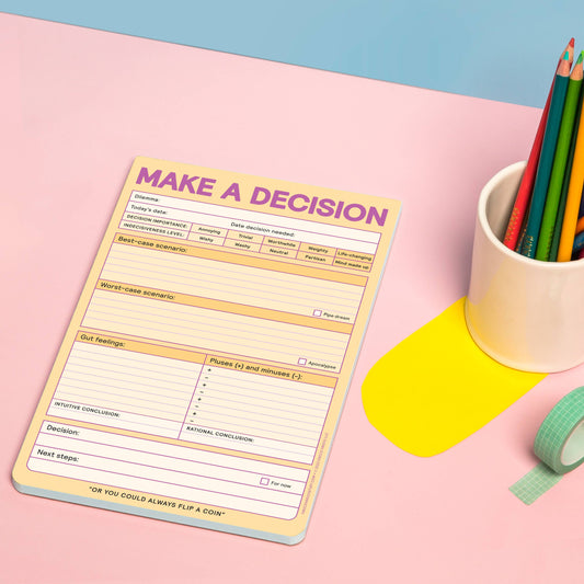 Knock Knock Make a Decision Pad (Pastel Version) (Notepad/Sticky Notes)