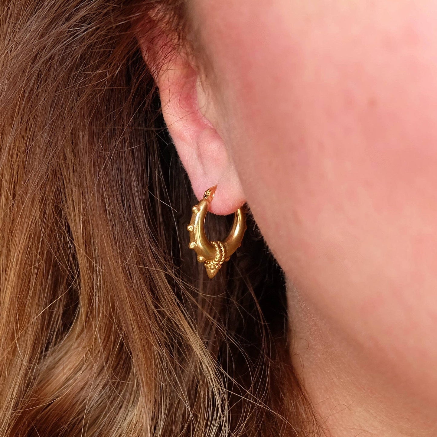 Tribal Spike Hoops