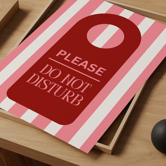 Please Do Not Disturb Print | Bedroom Wall Art | Kids Decor