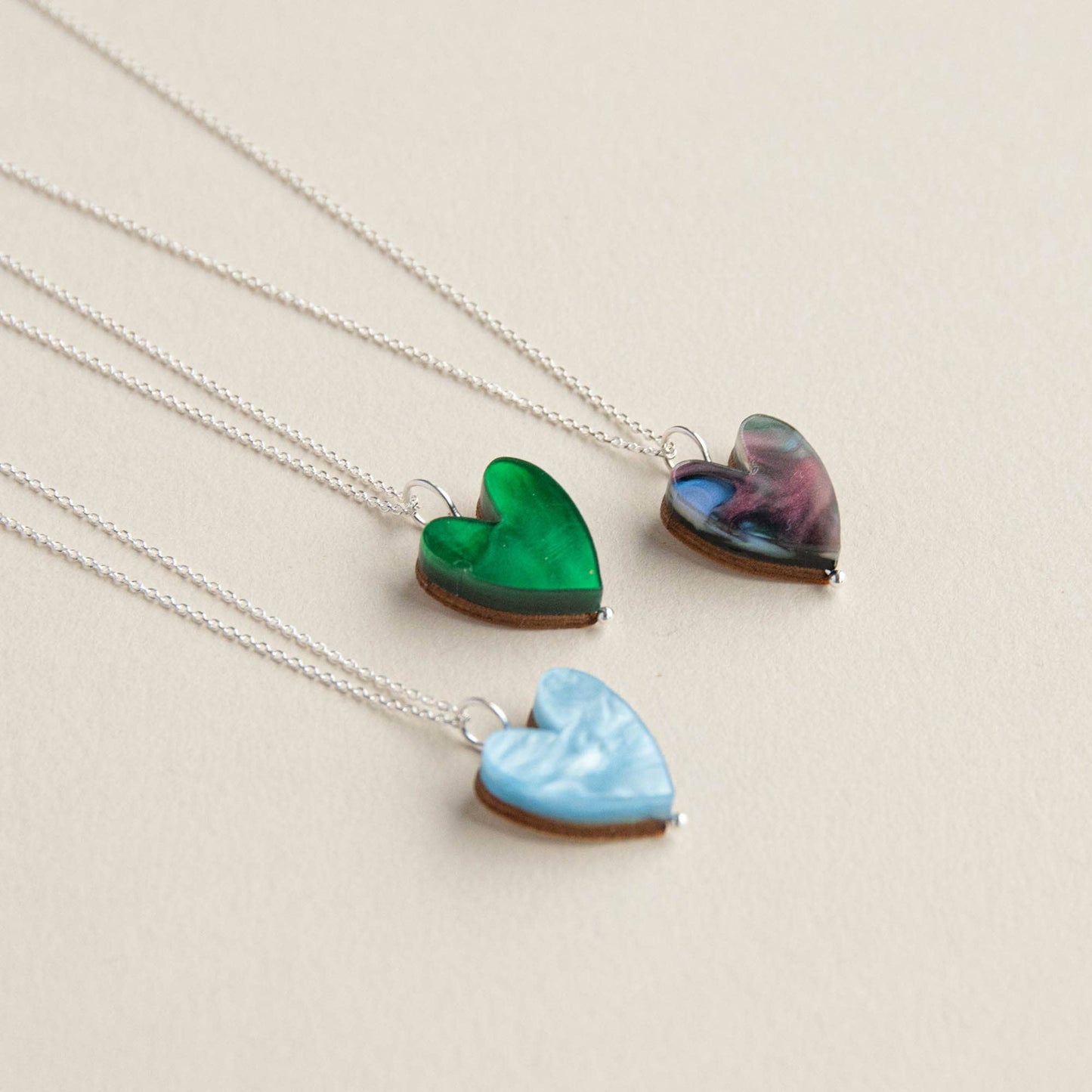 Love Grows Ocean Blue Silver Necklace