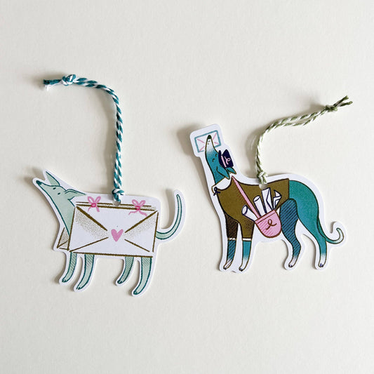 Snoot Mail, Recycled Gift Tags