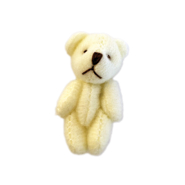 Kids DIY Dollhouse Miniatures - Teddy Bear (Scale 1:12)
