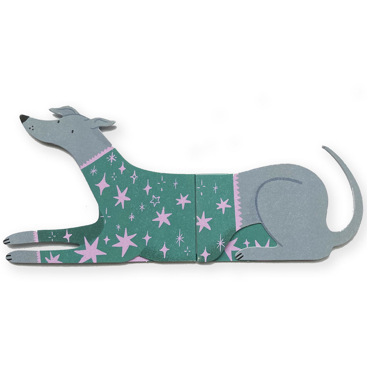 Maurice, Long Doggo Shaped Extendable Card