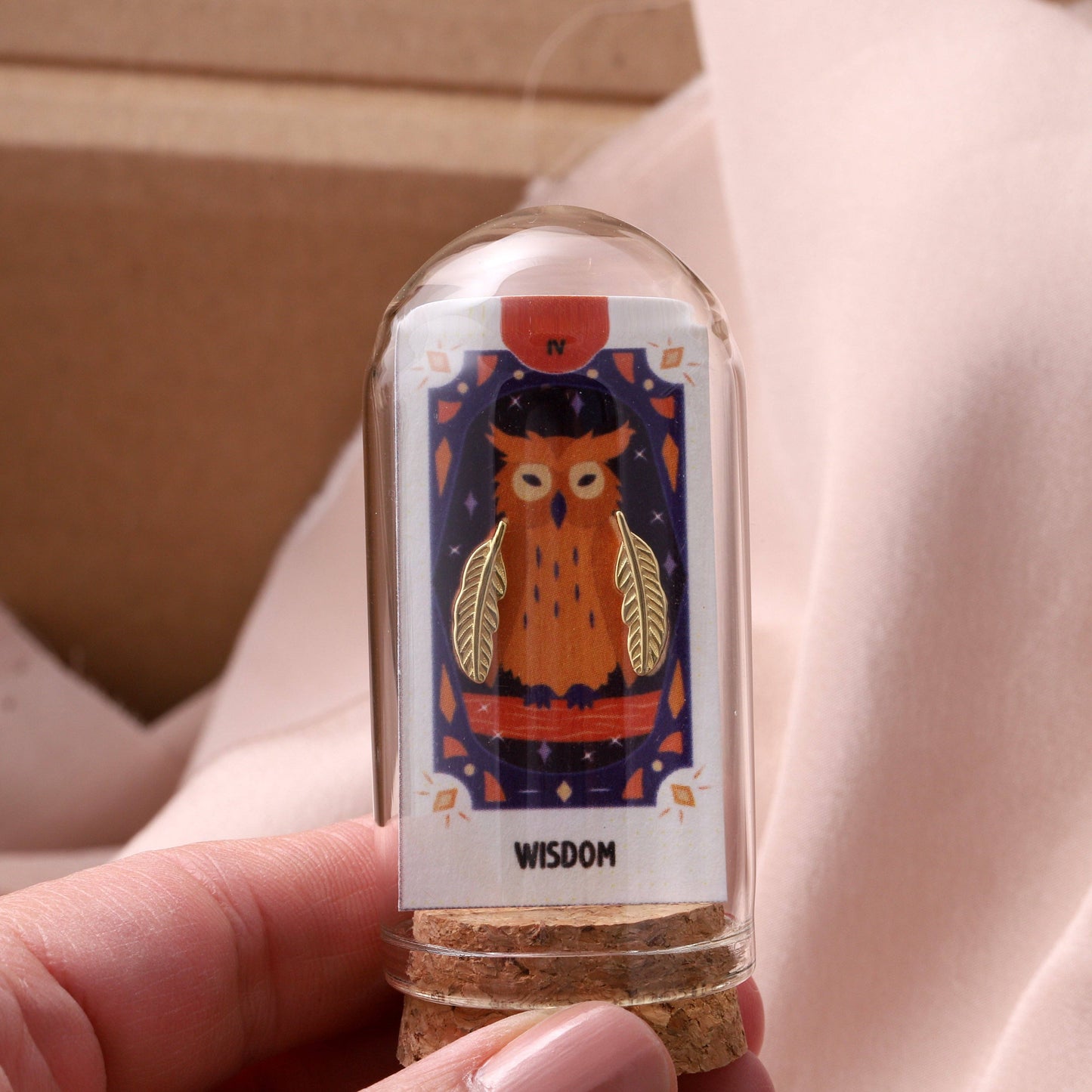 WISDOM feather earrings