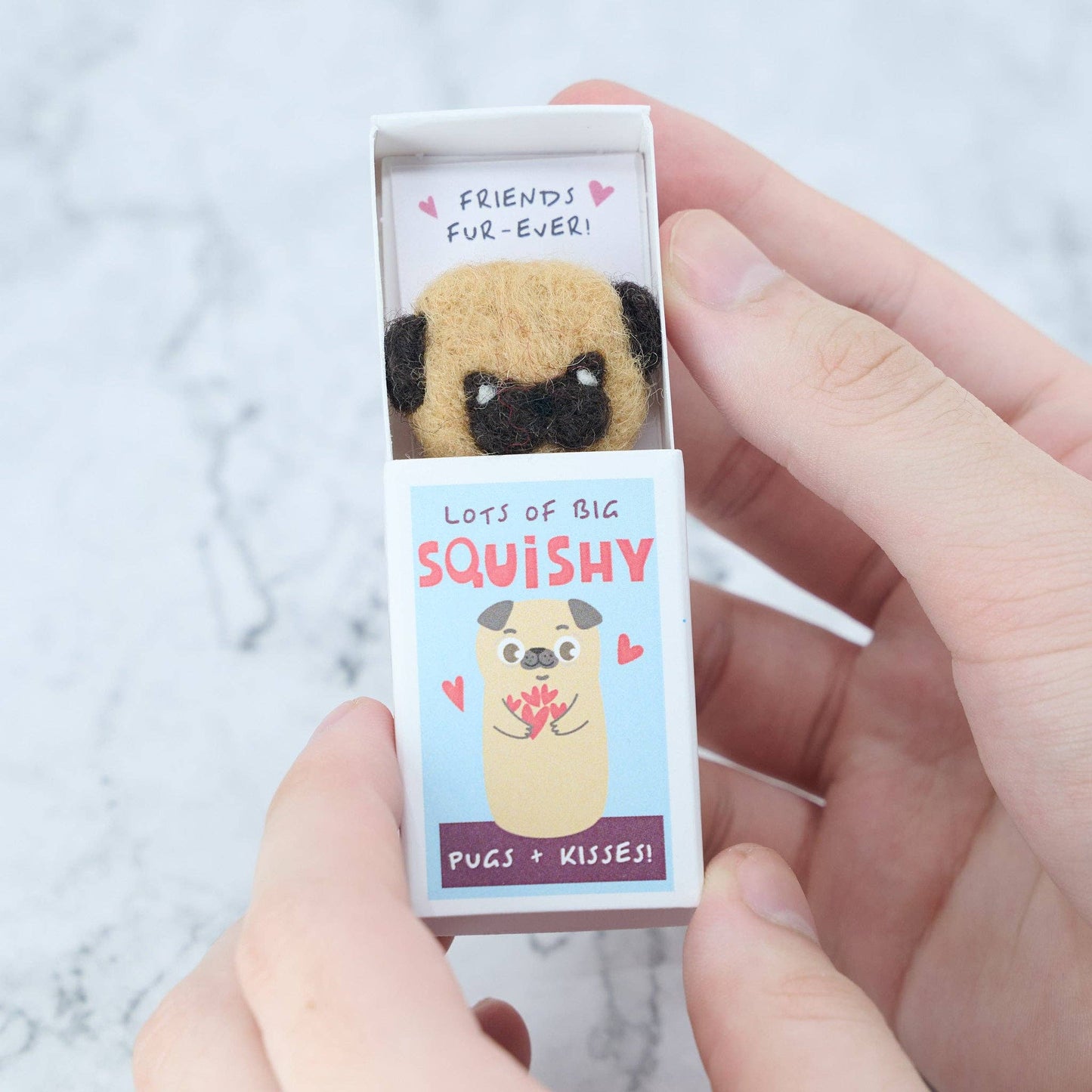 Big Squishy Pugs and Kisses In A Matchbox