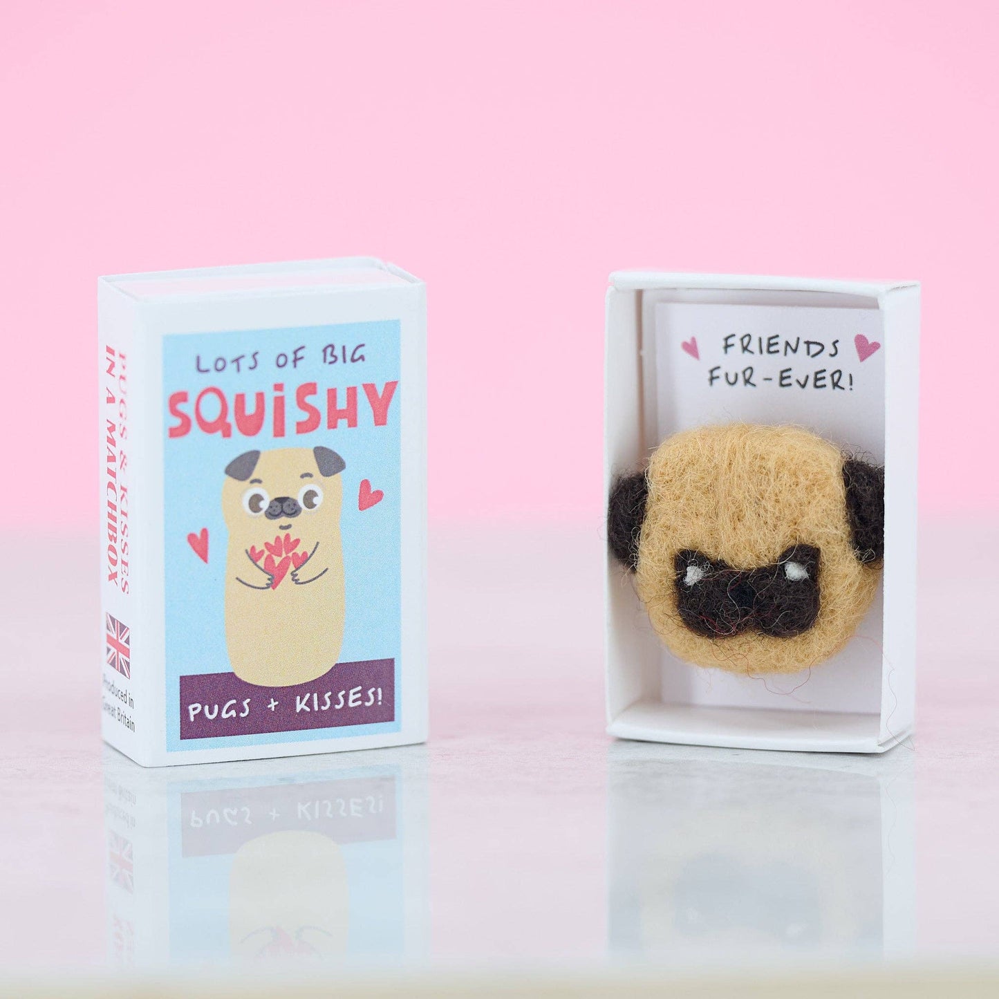 Big Squishy Pugs and Kisses In A Matchbox