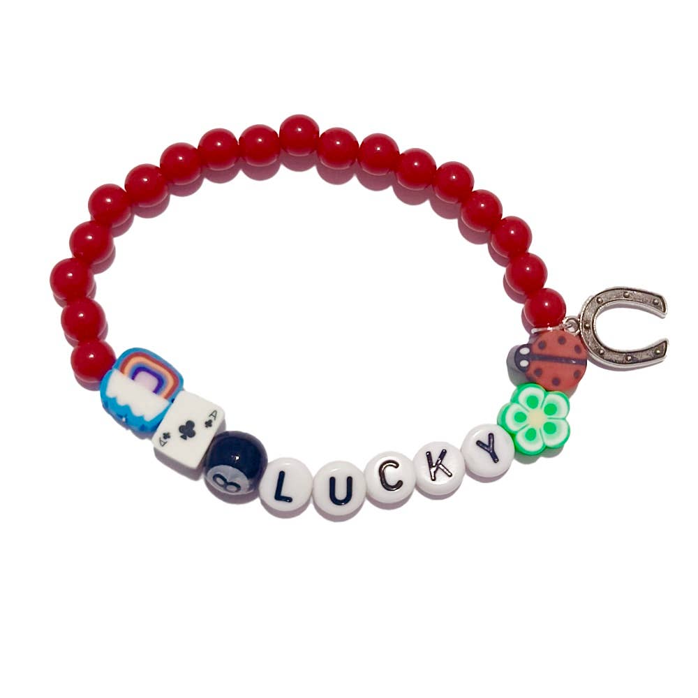 LUCKY CHARM, LUCKY BRACELET, PALE PINK ENVELOPE Card