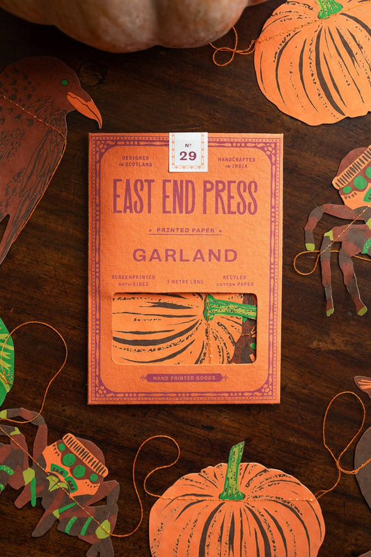 Pumpkin Sewn Garland