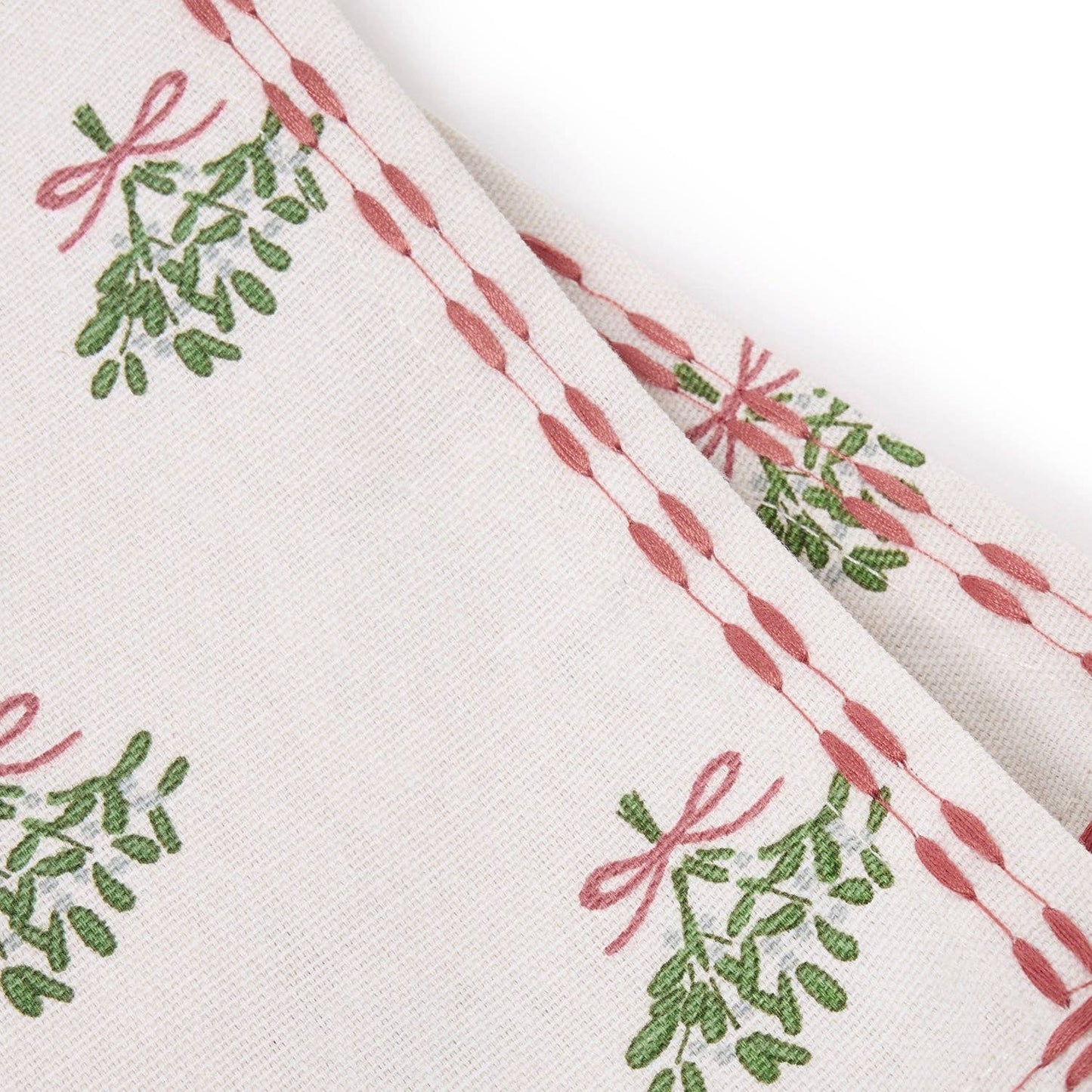 Mistletoe Embroidered Napkins (Set of 4)