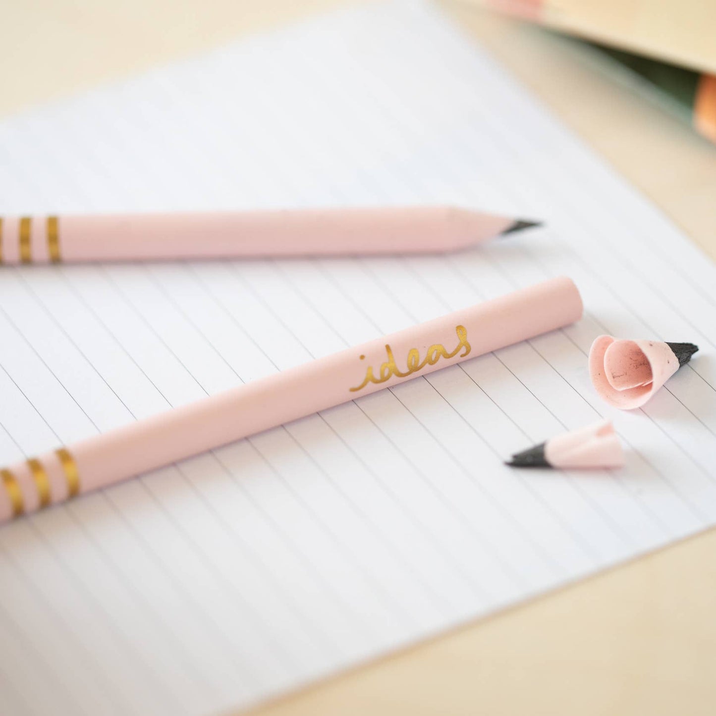 Pencils Pack of 3 recycled - Ideas Cream & Carnation