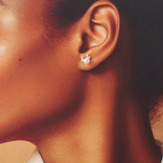 Antler Pearl Earrings