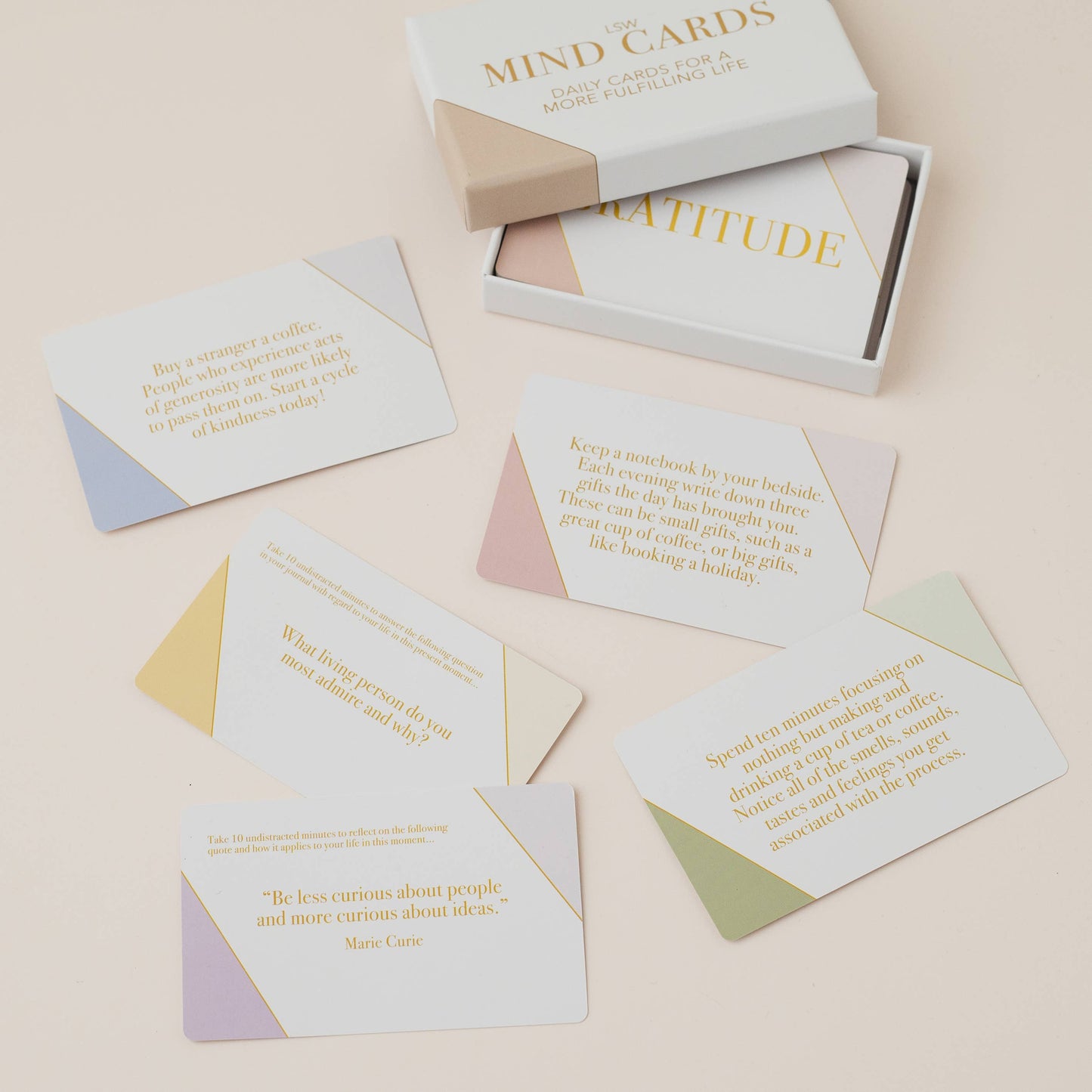 LSW Mind Cards: Daily Mindfulness and Self Care Prompts