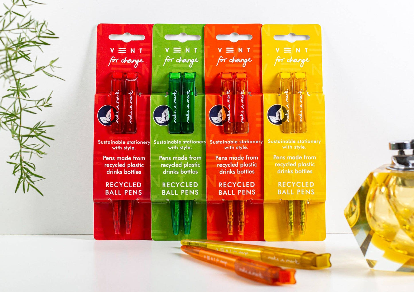 Pen made from recycled plastic drink bottle
