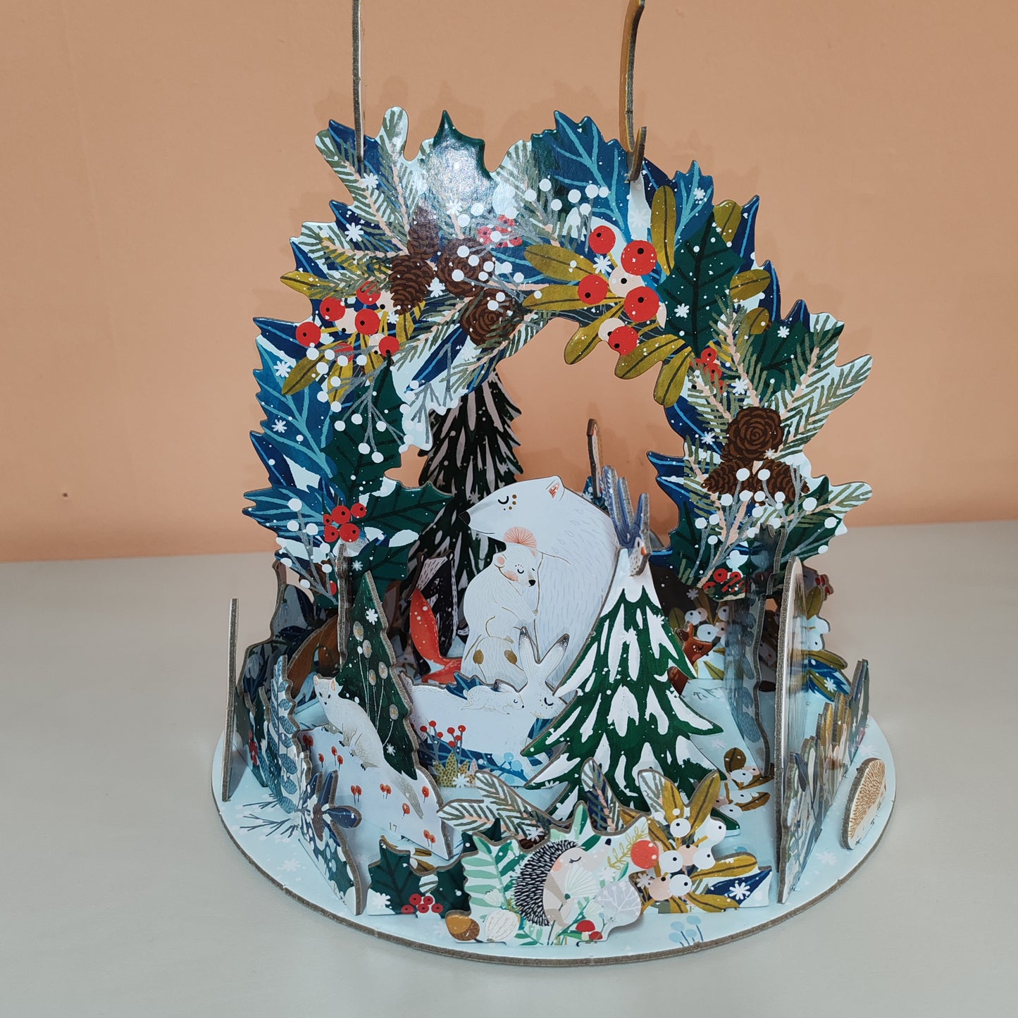 Pop, slot and build Polar bear advent calendar