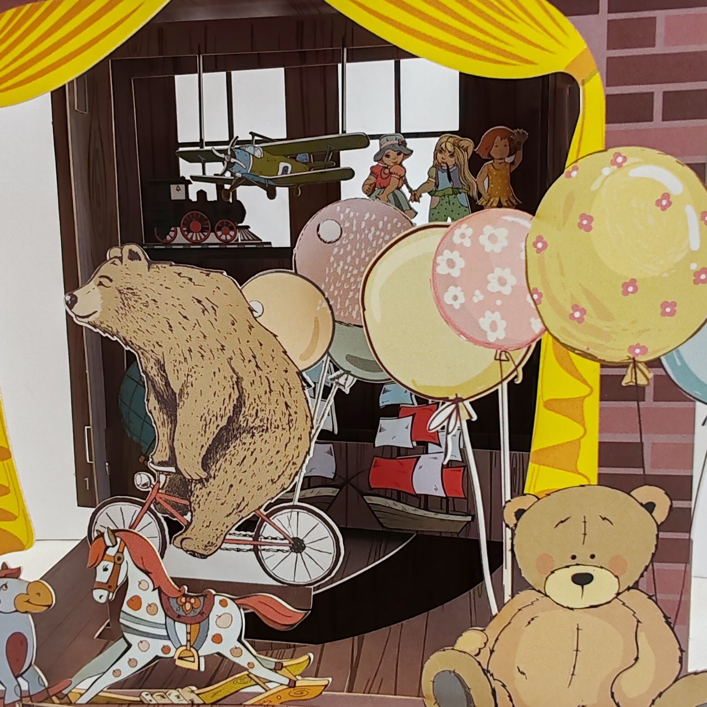 Paper theatre interactive pop up card Toys