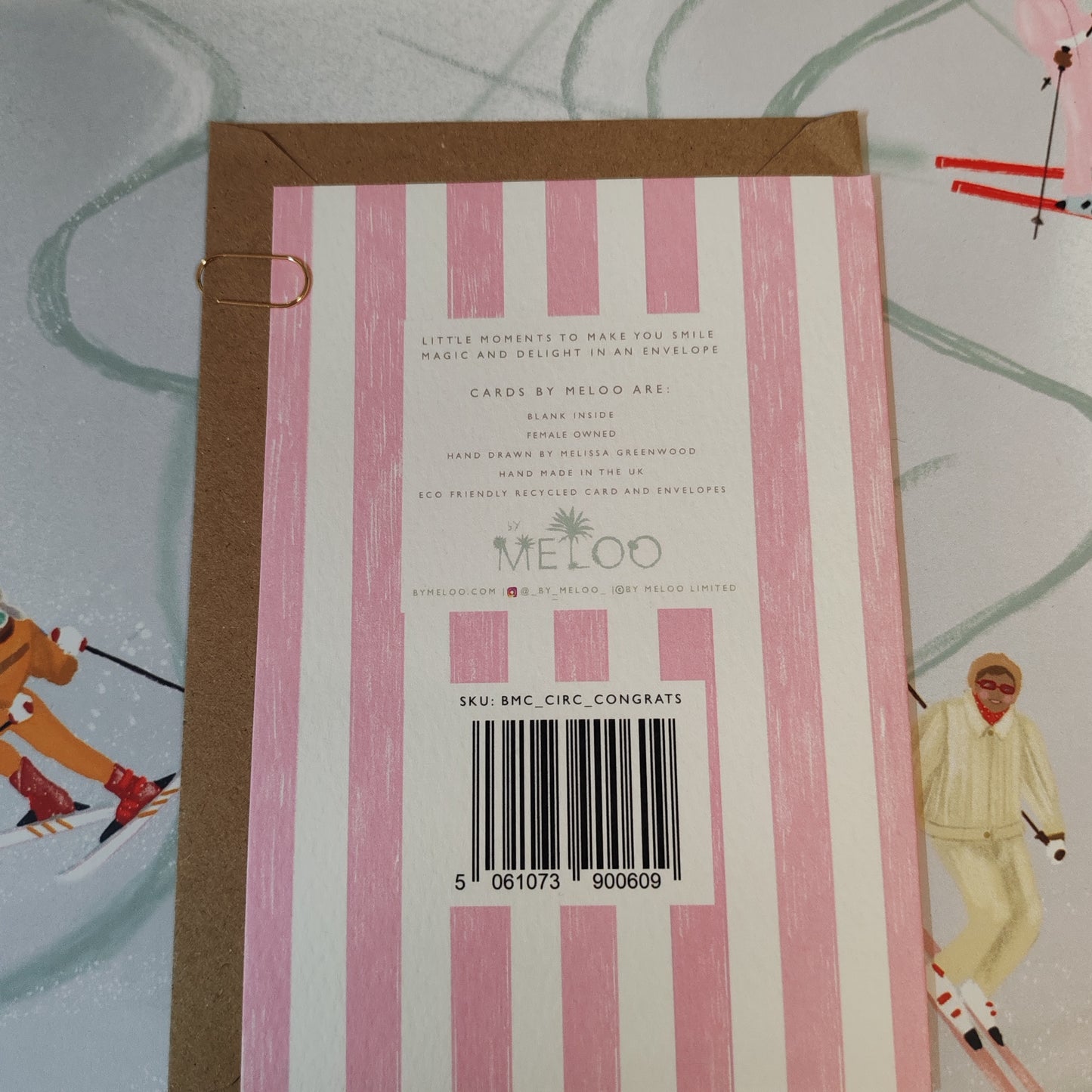 Christmas cat greeting card