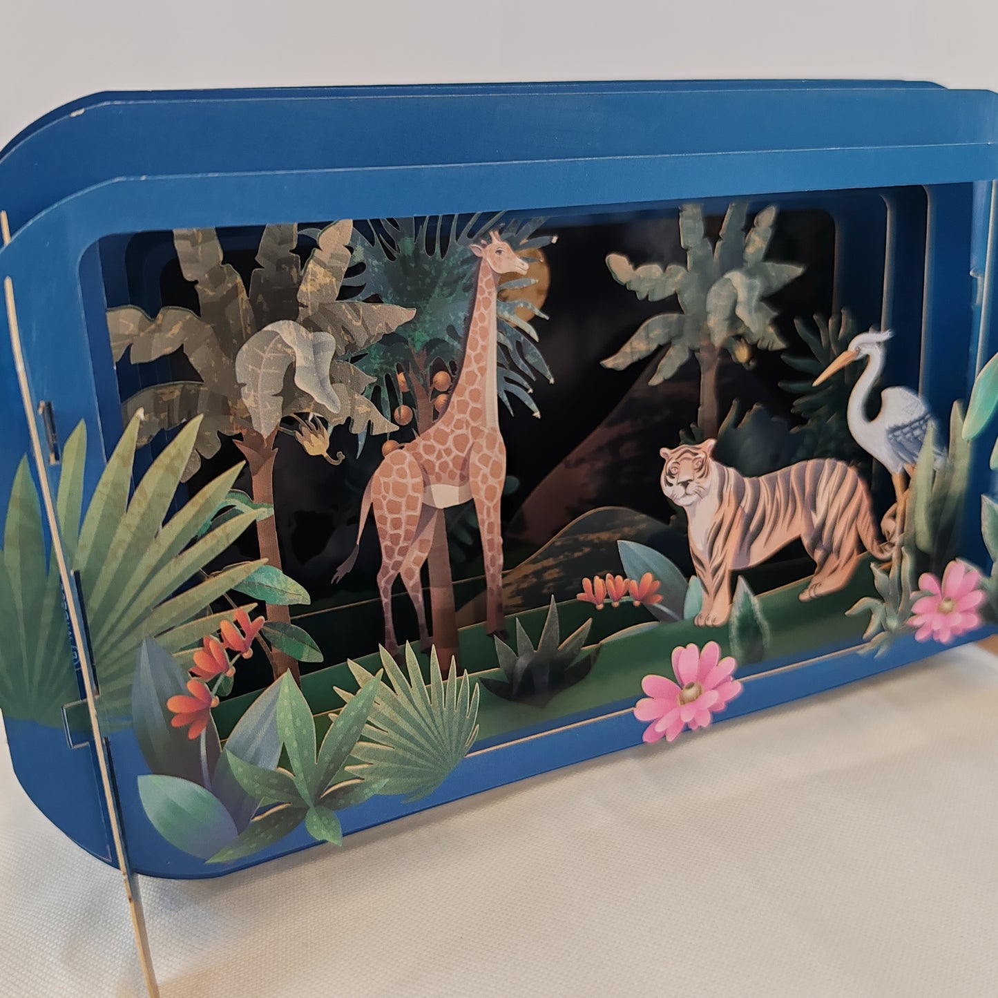 Message in a bottle exotic animals greeting card