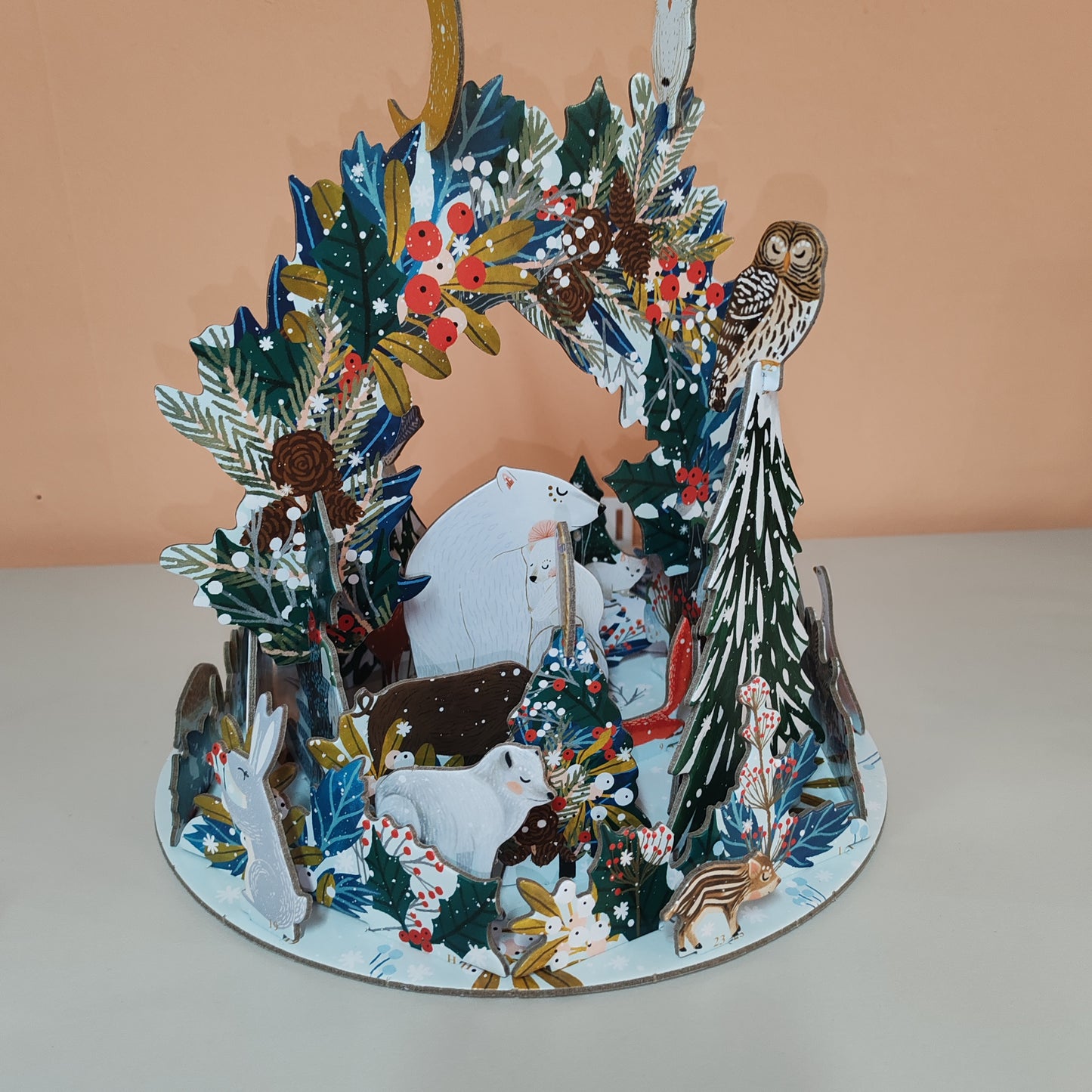 Pop, slot and build Polar bear advent calendar