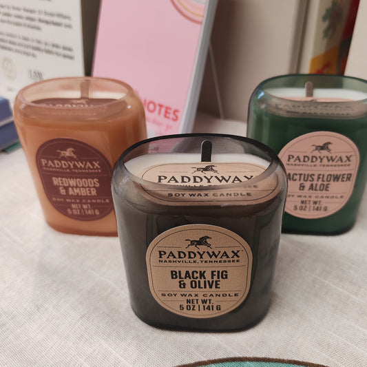 Vista glass candle black fig scent.