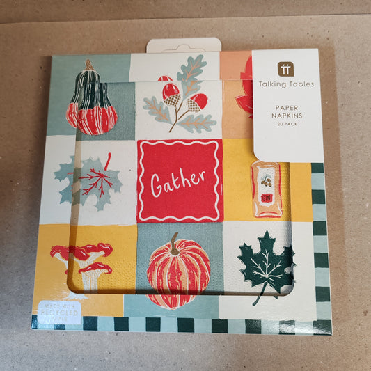 Autumn design paper napkins