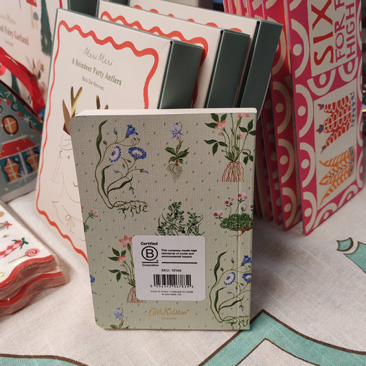 Cath Kidston Green roots notebook