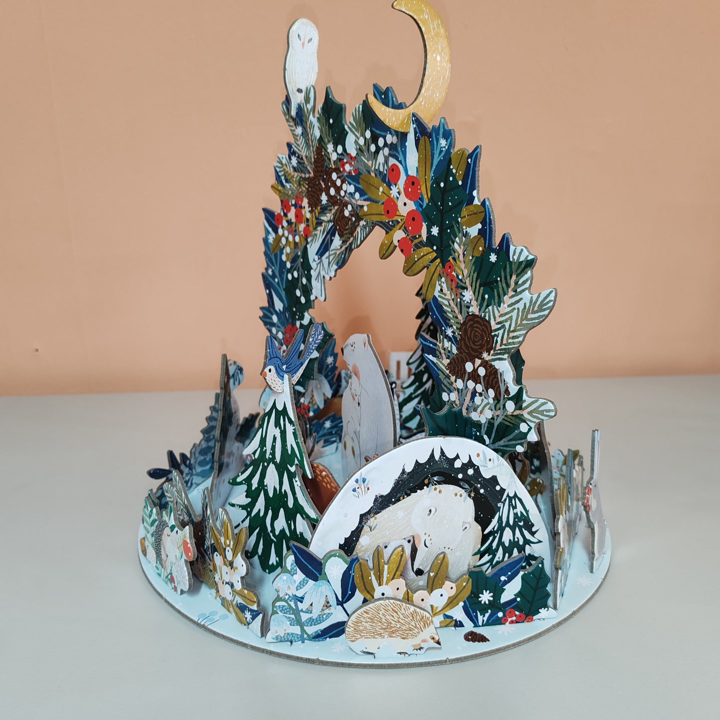 Pop, slot and build Polar bear advent calendar