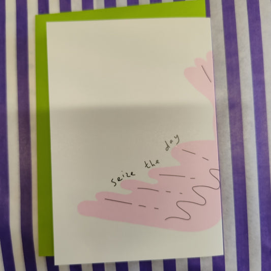 Go catch your worm greeting card