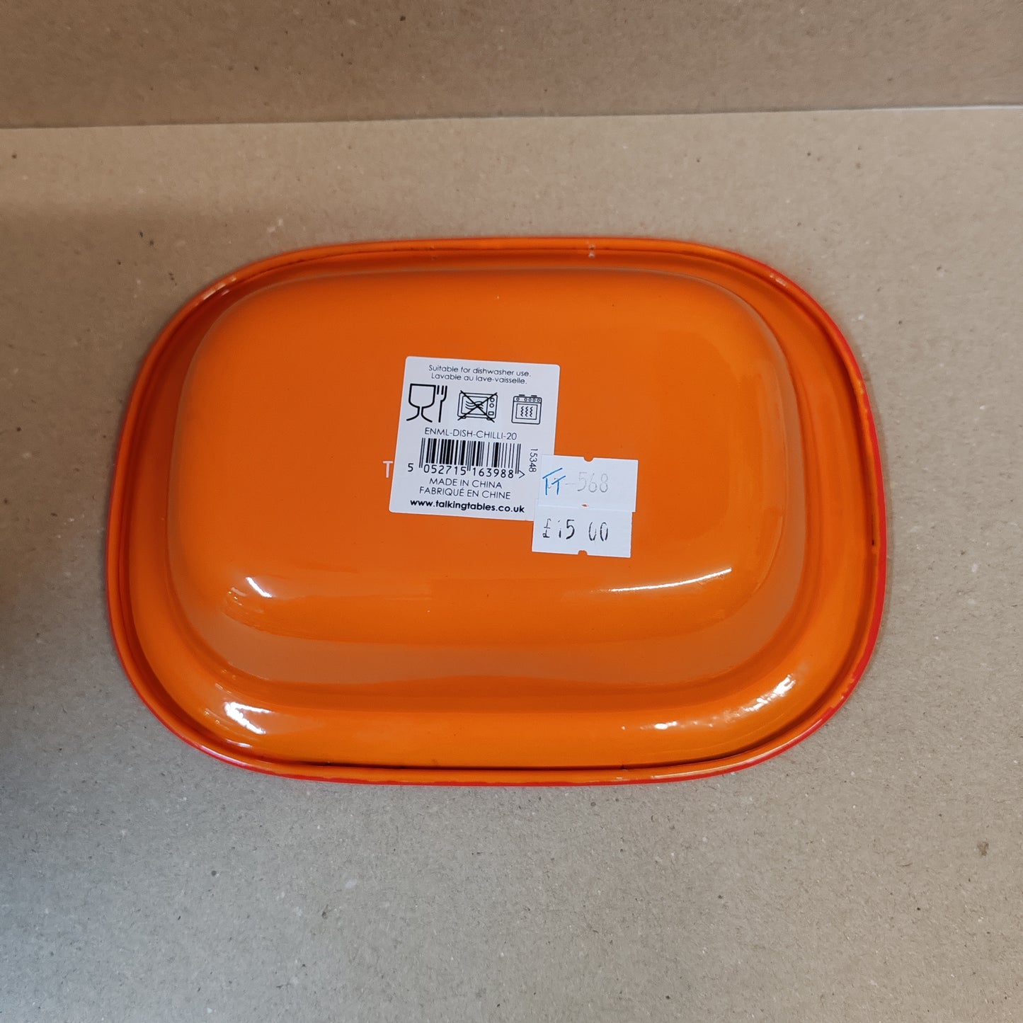 Enamel oven tray hot stuff chilli