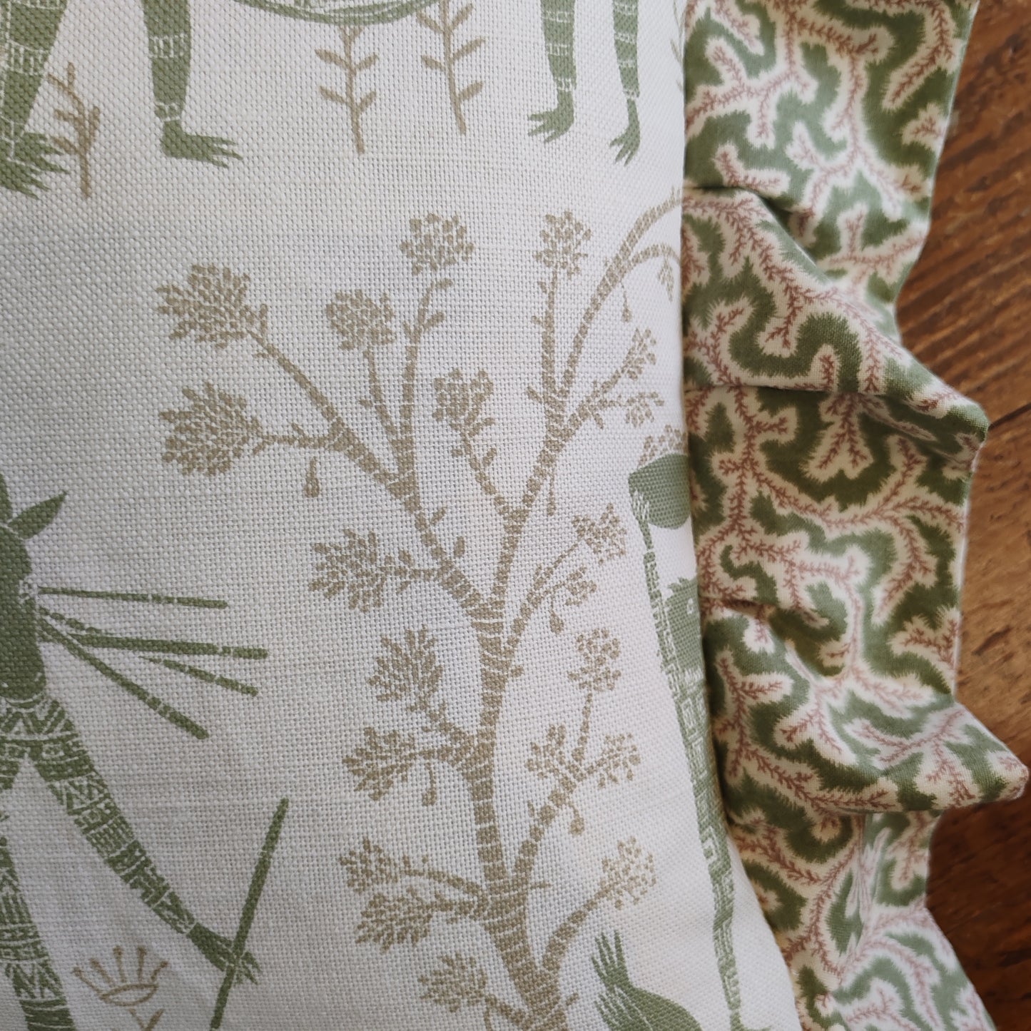 Boho harvest British illustration cushions