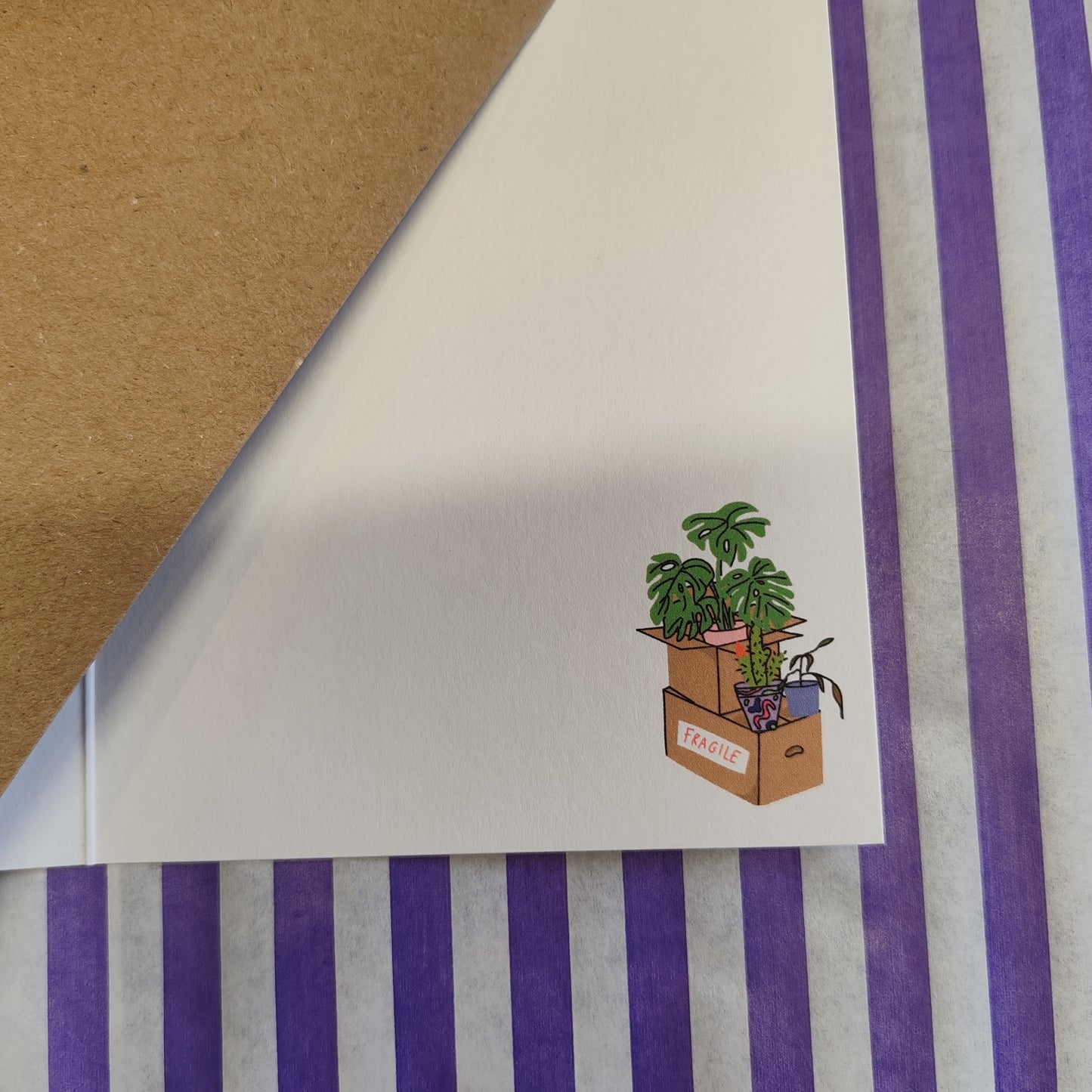 Plants new home greeting card